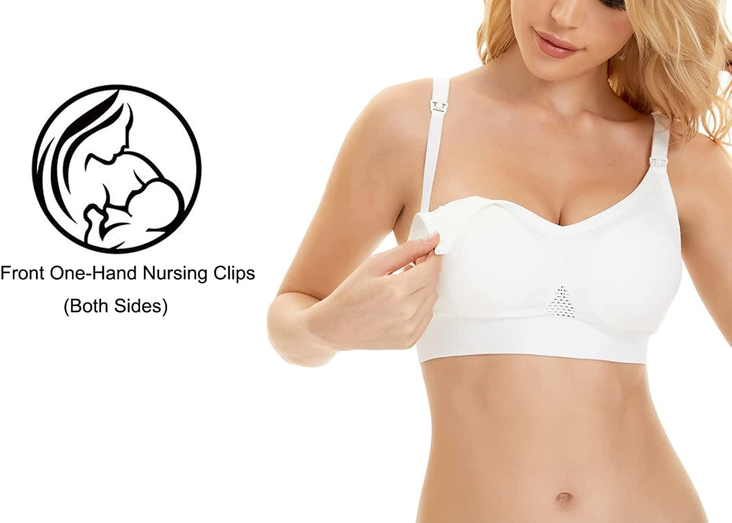 Nursing Bras for Breastfeeding Maternity Bras for Pregnancy Everyday Sleep Bras 3 Pack