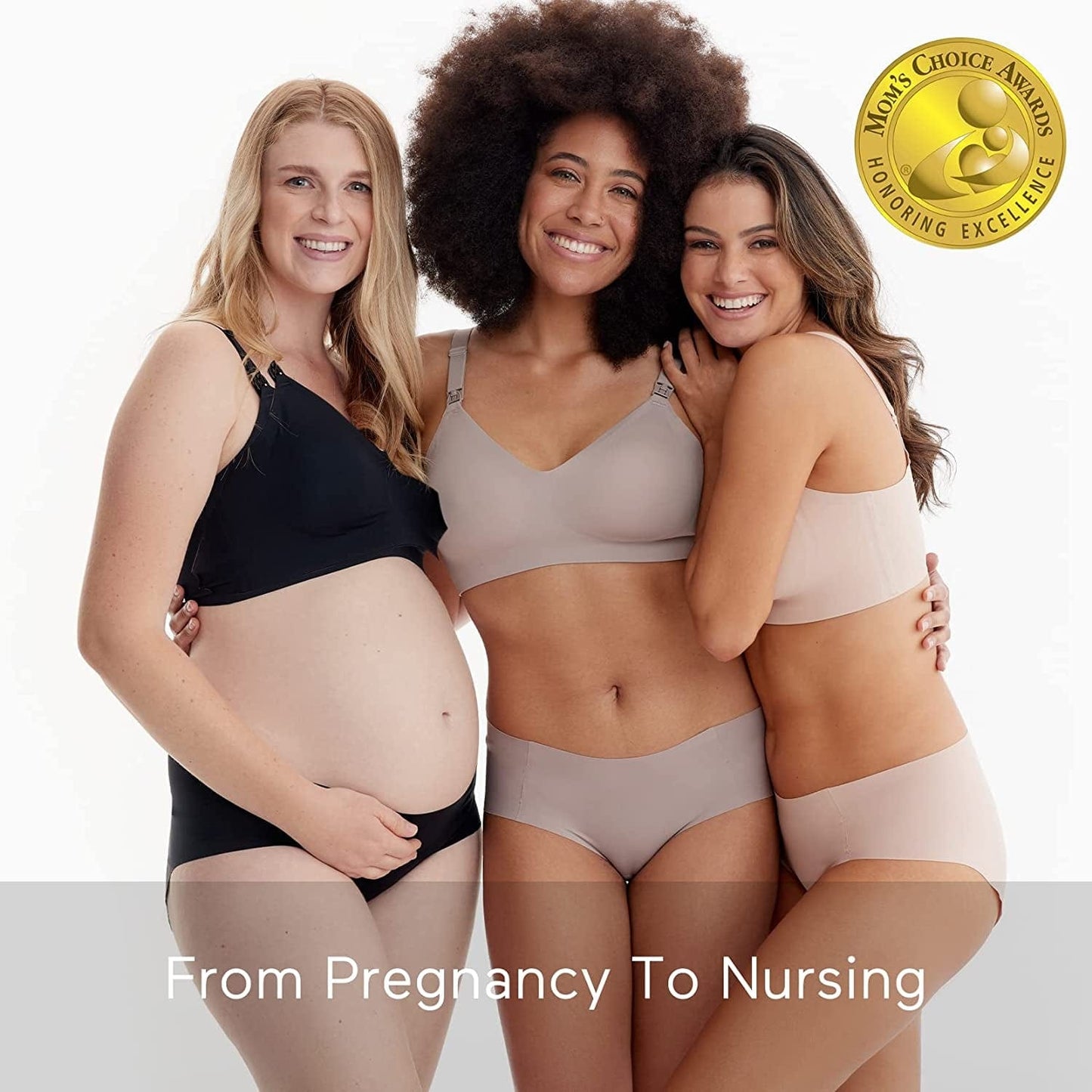 Nursing Bras for Breastfeeding, YN21 Seamless Ultra Comfort Maternity Bra, Natural Shape, Pregnancy Sleep Bralette
