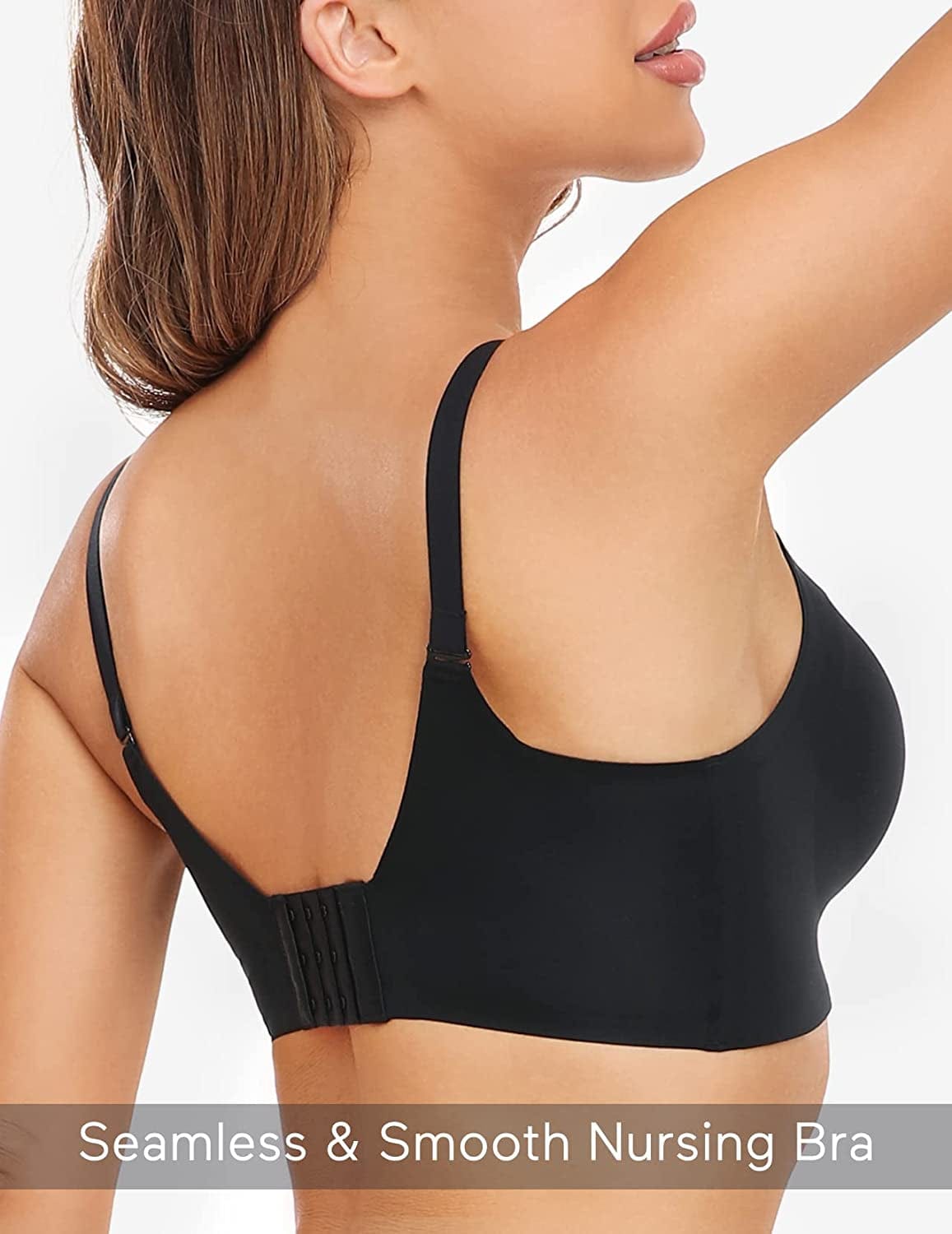 Nursing Bras for Breastfeeding, YN21 Seamless Ultra Comfort Maternity Bra, Natural Shape, Pregnancy Sleep Bralette