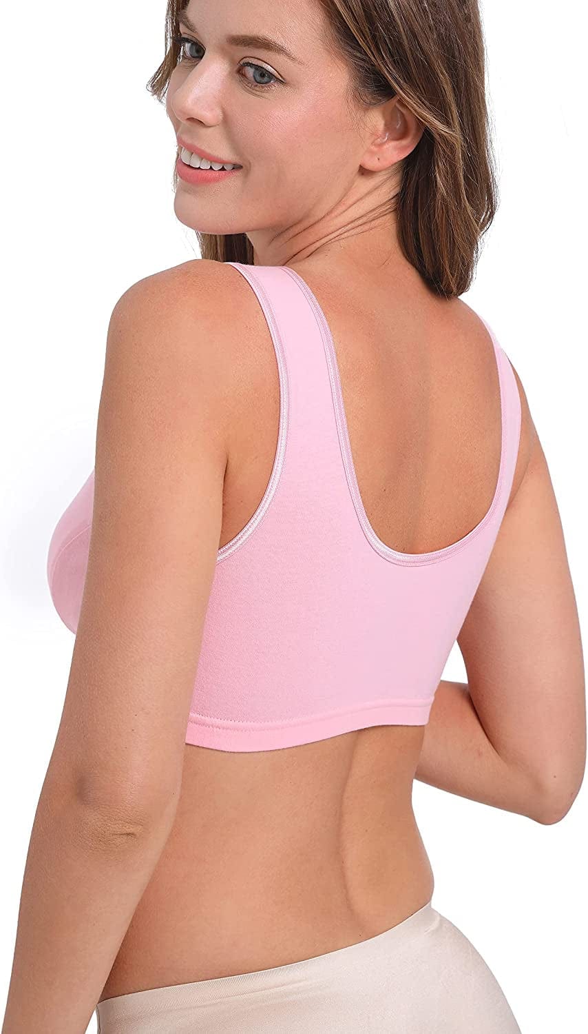 Nursing Sleep Bra Maternity Bralette Breastfeeding Cotton Pregnancy Bras 4 Pack