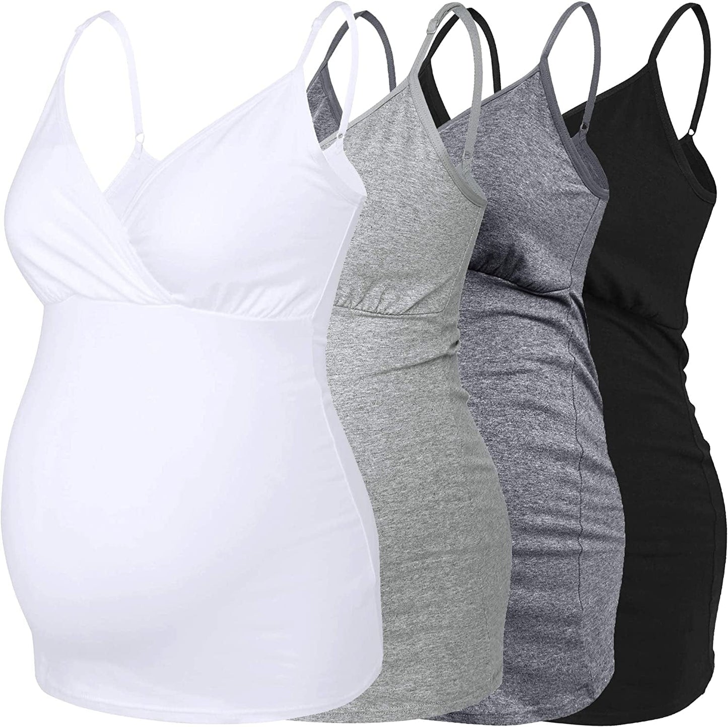 Nursing Tops Tank Shirt Cami Sleep Bra for Maternity and Breastfeeding