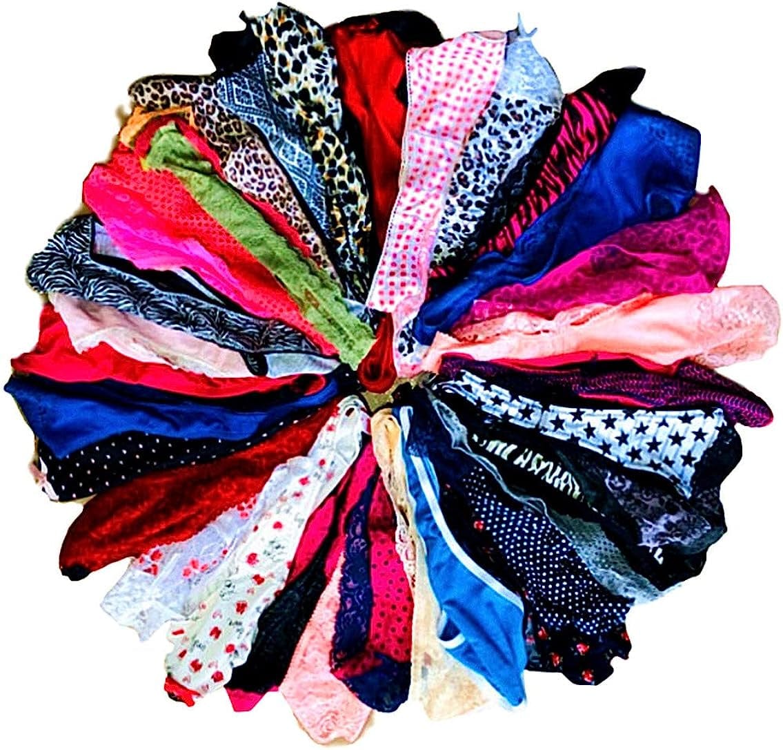 O’Kalyn Varity of Women Underwear Panties Pack Thong G-String T-Back Lacy Assortment Multicolor-20 Pack / Large