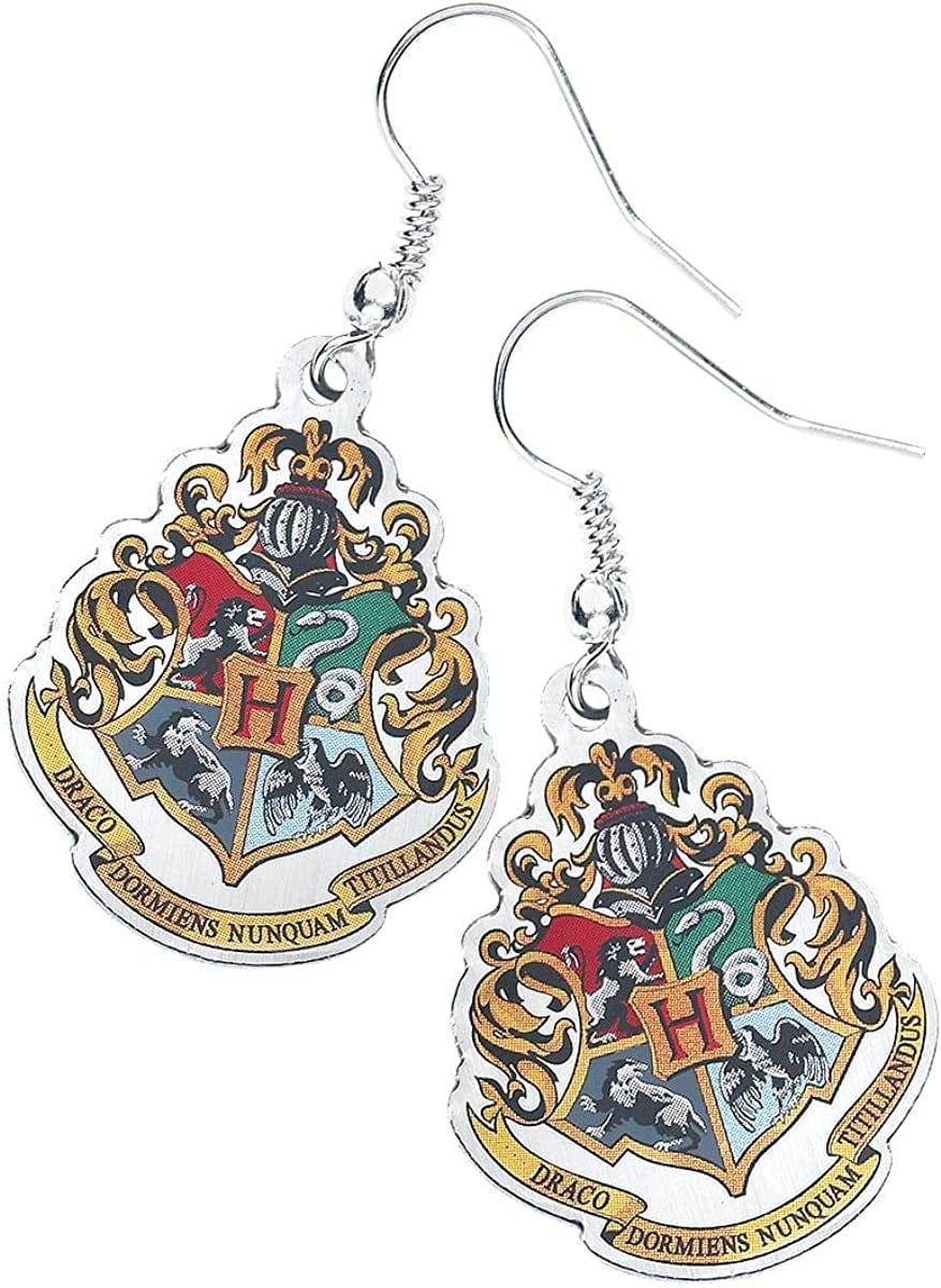 Official Licensed Jewelry Earrings Hogwarts Crest