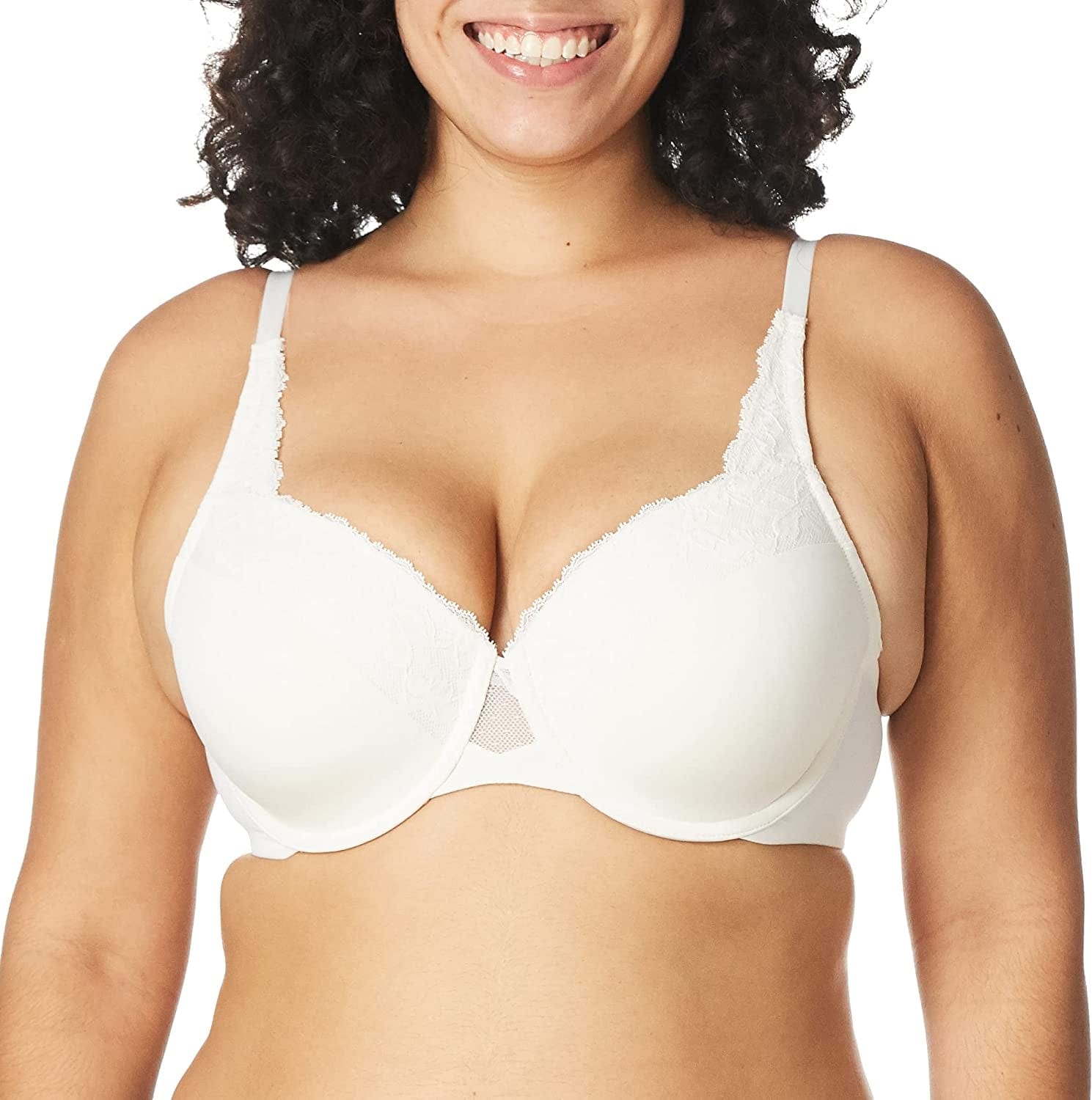 Olga Women'S Cloud 9 Underwire Contour Bra with Lace Gardenia / 38D