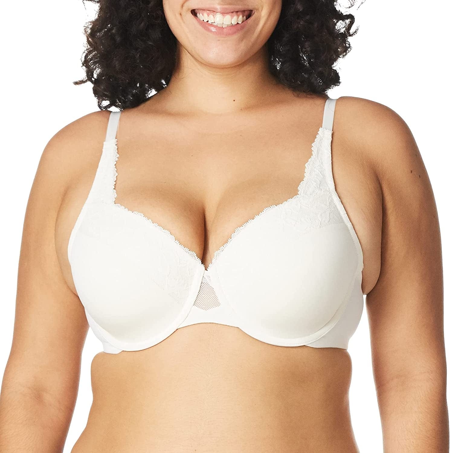 Olga Women'S Cloud 9 Underwire Contour Bra with Lace Gardenia / 40C