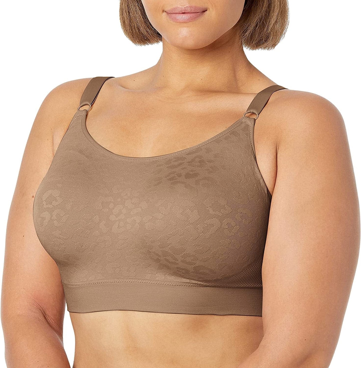 Olga Women'S Easy Does It Wire-Free Contour Bra Toasted Almond / Large