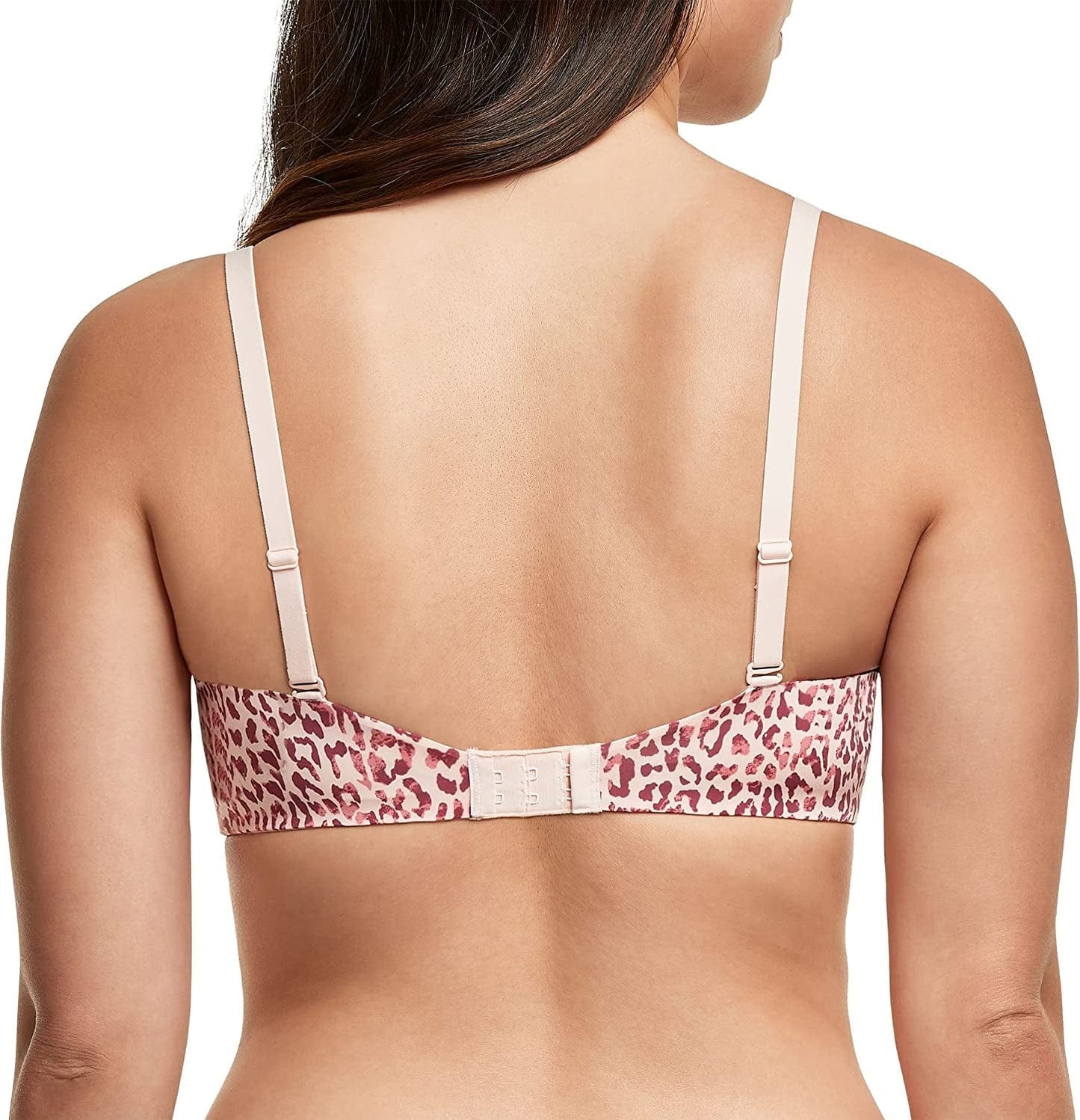 One Fab Fit Underwire Bra, Push-Up T-Shirt Bra, Modern Demi Bra, Lightly Padded Bra with Convertible Straps