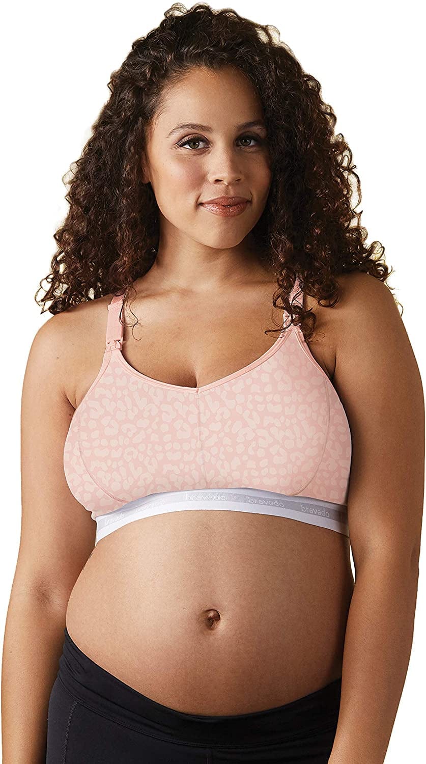 Original Full Cup Nursing Bra in Cotton-Modal | Pink Leopard