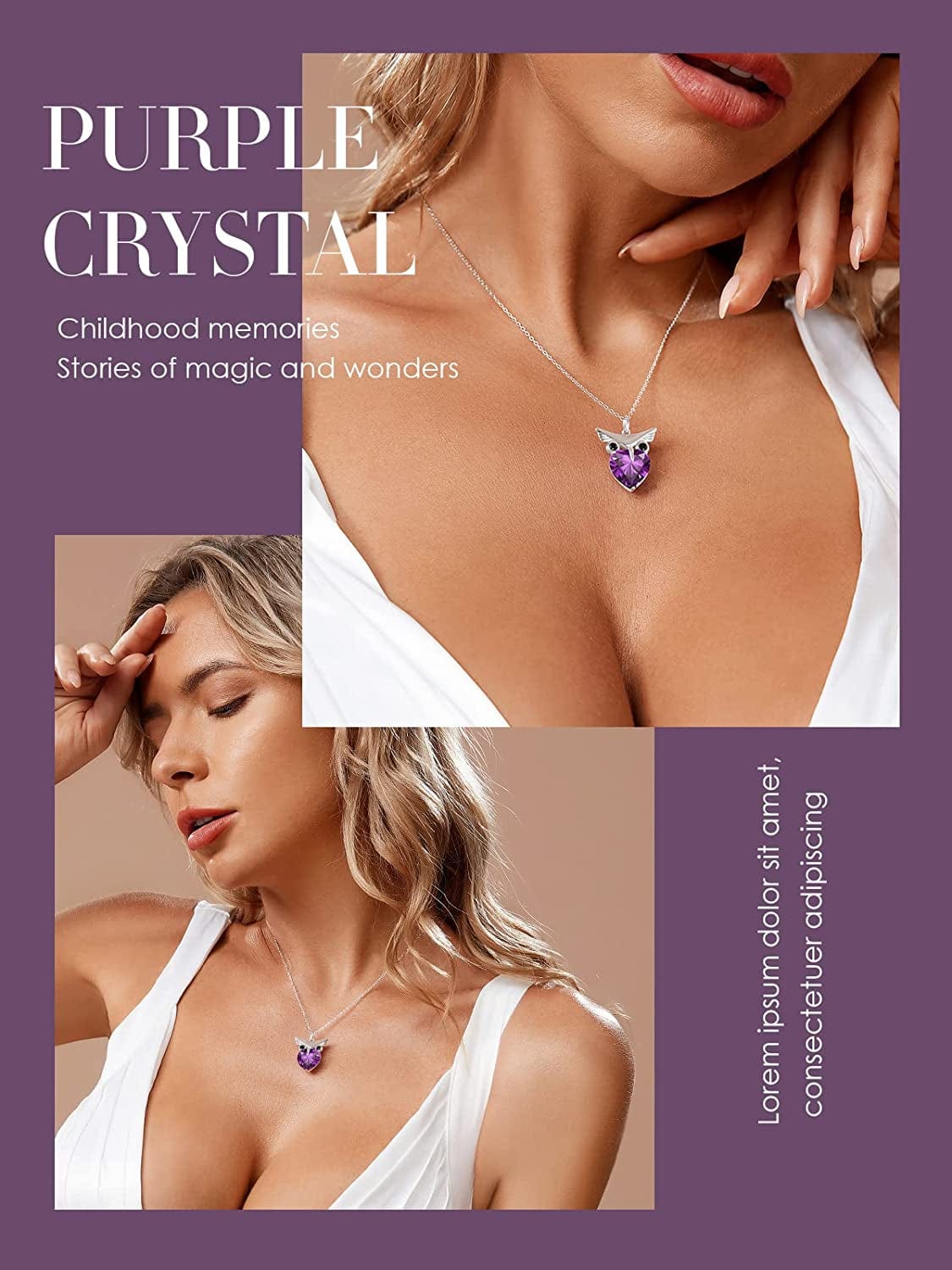 Owl Heart Pendant Necklaces for Women 925 Sterling Silver Zirconia Animal Pendant Necklace Mother'S Day Jewelry Gifts for Mom Daughter Sister Grandma Wife Her