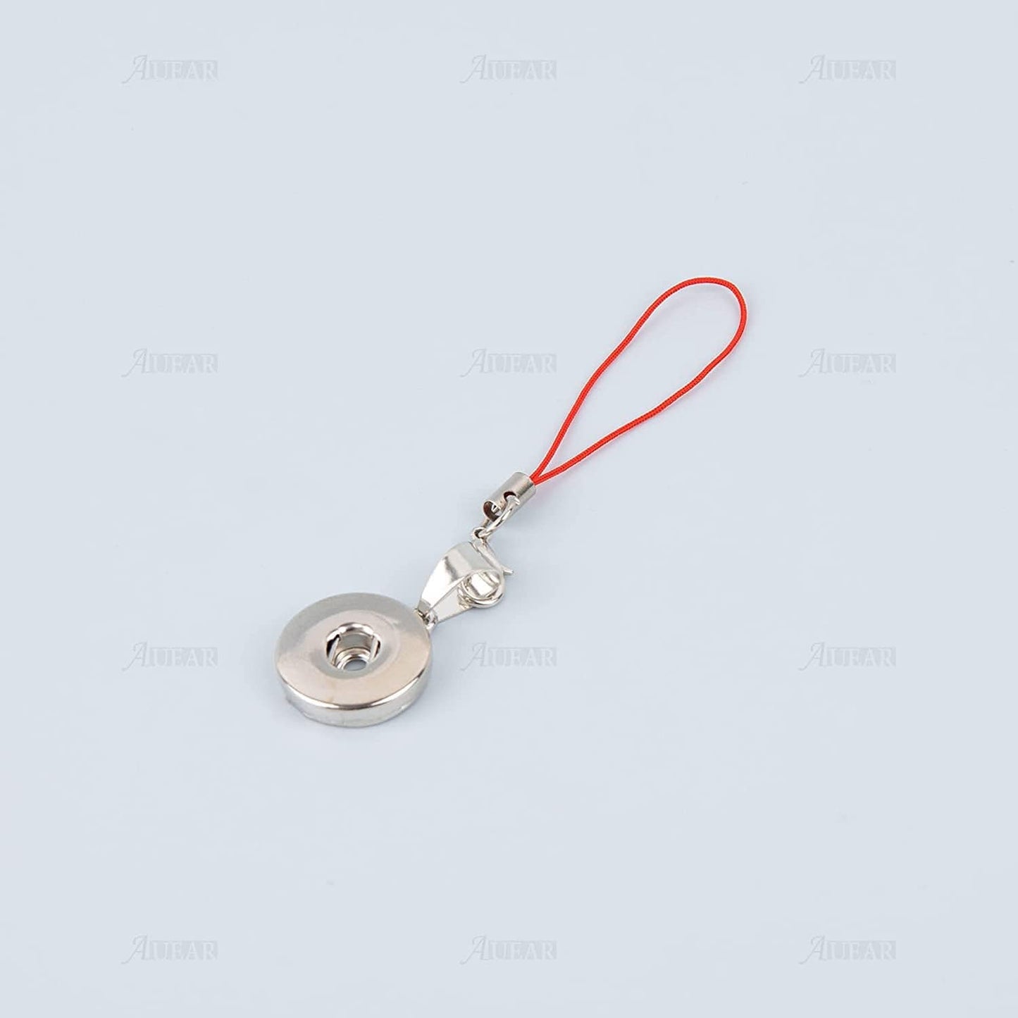 , Pack of 20 Hang Snap Base Pendant 18Mm for Interchangeable Snaps Charms Jewelry Making Silver