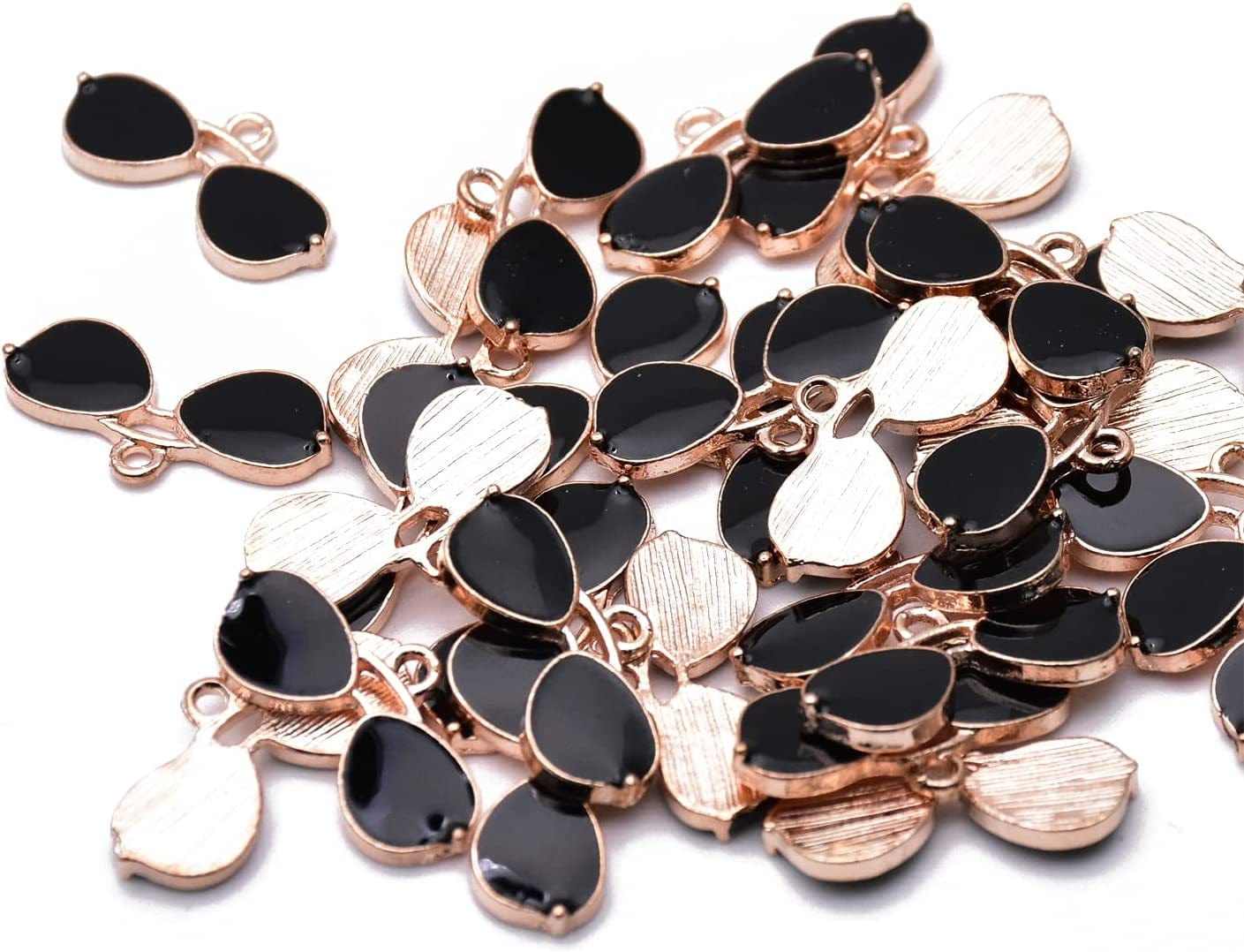 Pack of 80 Coconut Tree Enamel Charms Gold Plated Colored Pendants Hawaii Style Accessories for Necklace Bracelet Jewelry Making DIY Crafting VID352 Aviator Sunglasses