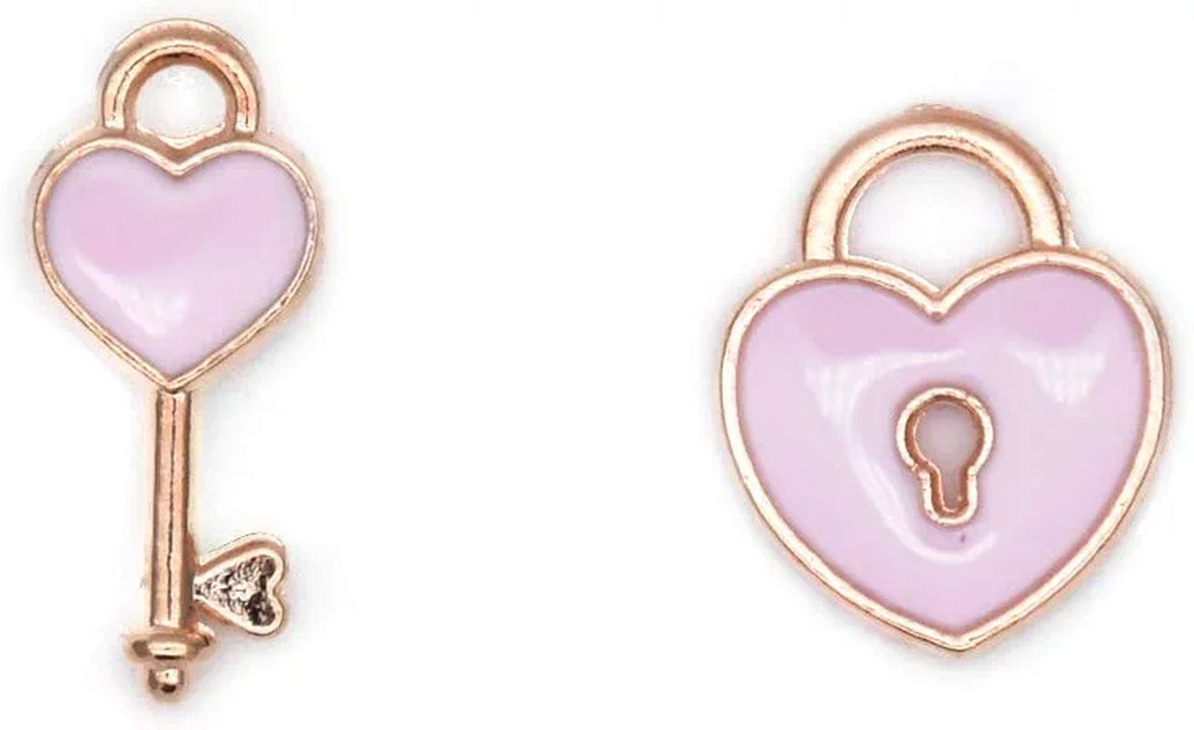 Pack of 80 Coconut Tree Enamel Charms Gold Plated Colored Pendants Hawaii Style Accessories for Necklace Bracelet Jewelry Making DIY Crafting VID312 Locks and Keys