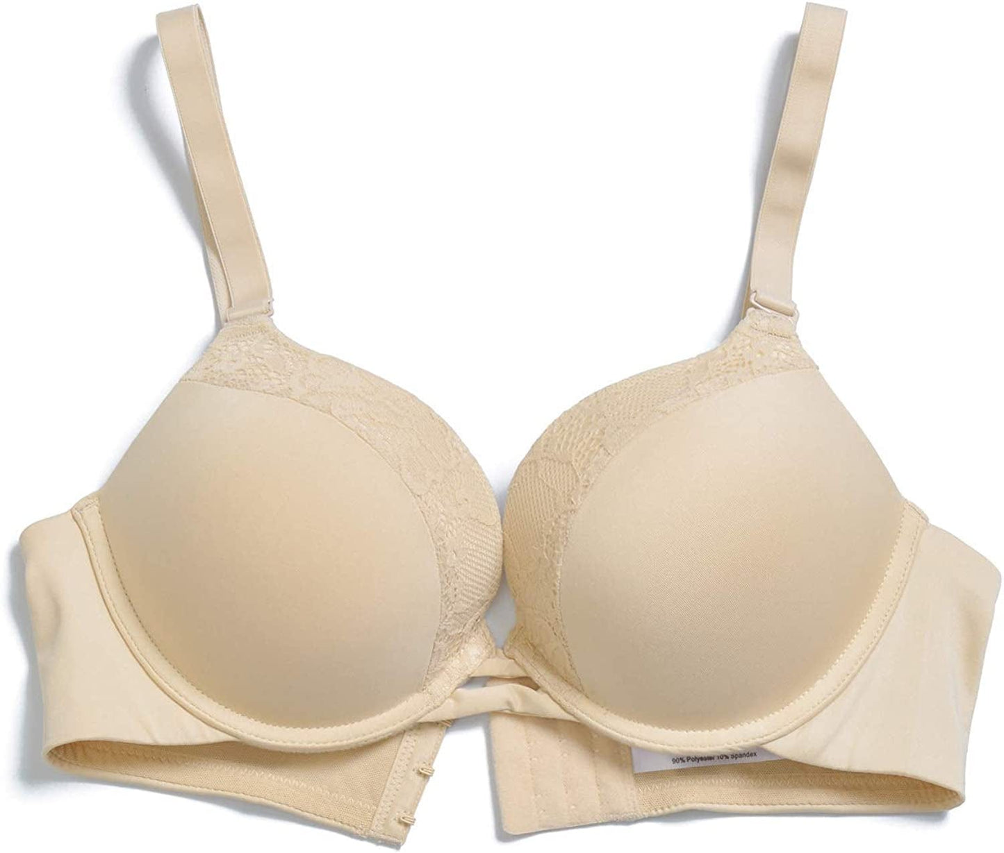 Padded Push up Bra Lift Underwire Support Plunge T Shirt Brassiere for Women Add One Cup