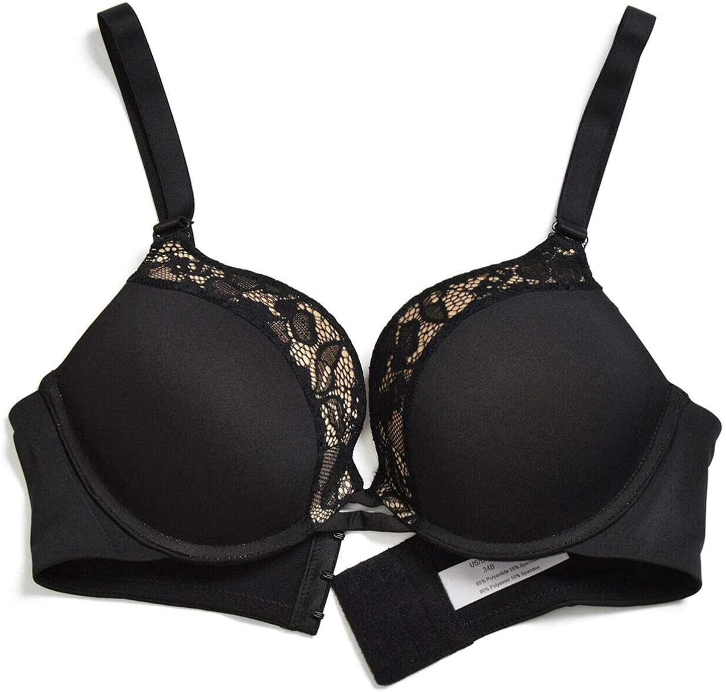 Padded Push up Bra Lift Underwire Support Plunge T Shirt Brassiere for Women Add One Cup
