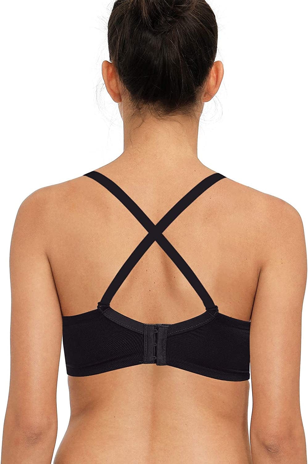 Padded Push up Bra Lift Underwire Support Plunge T Shirt Brassiere for Women Add One Cup