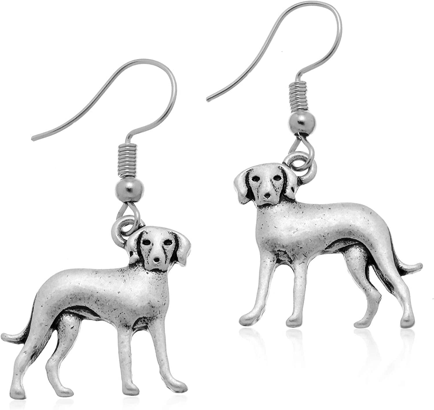 Pammyj Dog Jewelry - Girls and Womens Drop Earrings Greyhound