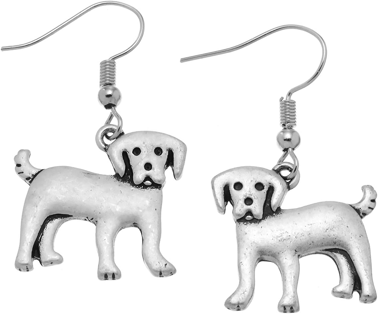 Pammyj Dog Jewelry - Girls and Womens Drop Earrings Golden Retriever