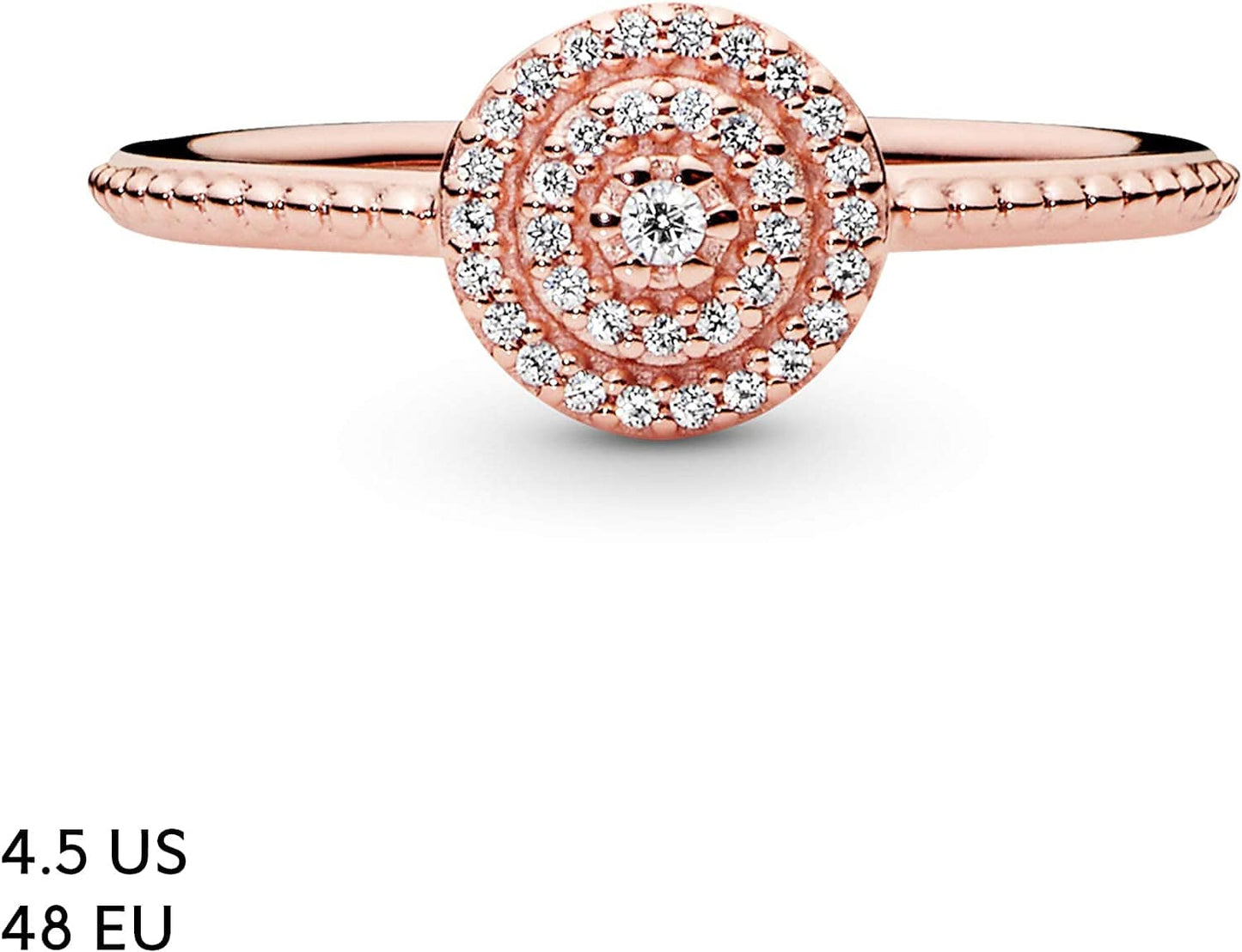 Pandora Jewelry Elegant Sparkle Cubic Zirconia Ring in Pandora Rose