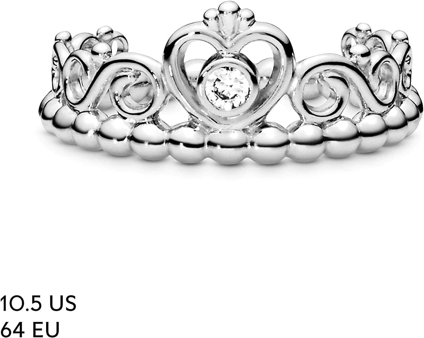 Pandora Jewelry - Princess Tiara Crown Cubic Zirconia Ring - Gift for Her - Sterling Silver