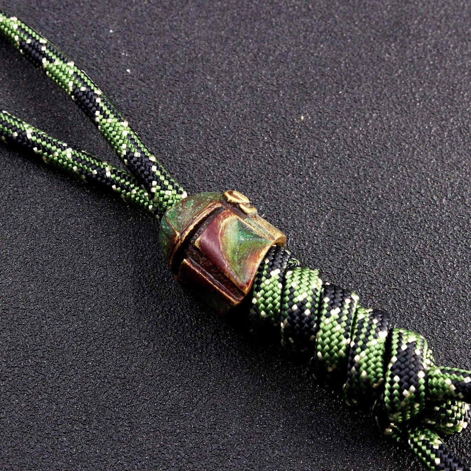 Paracord Bead Hand-Casted Corinthian / Spartan Helmet Brass Charms EDC Accessories for Pendant Buckle,Keychain Pendant,Knife Lanyard,Zipper Pull