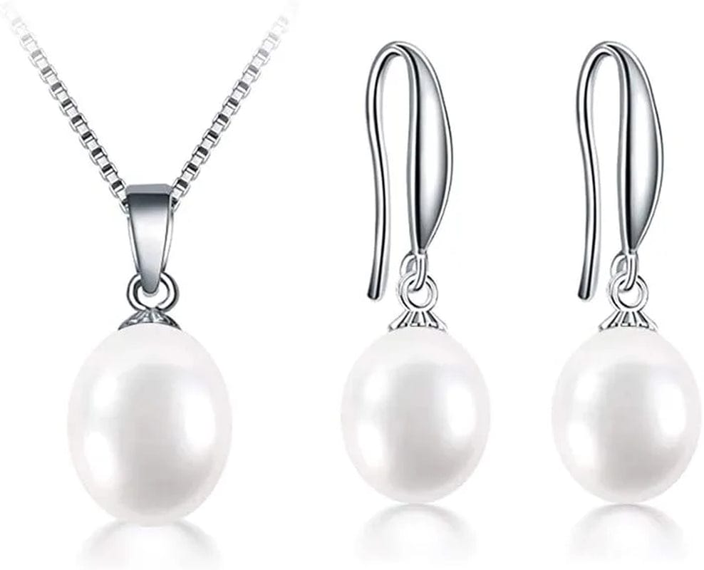 Pearl Jewelry Set White