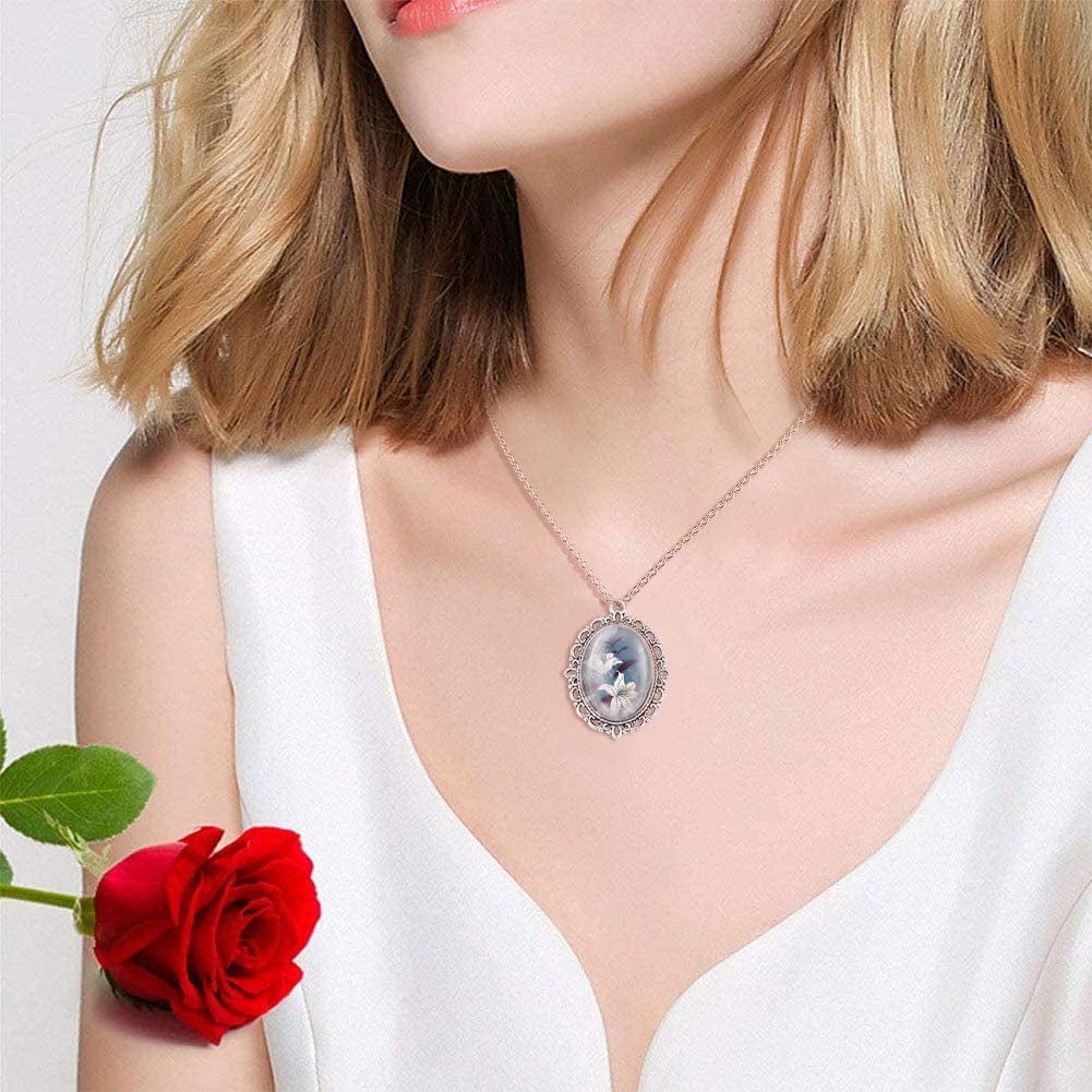 PH Pandahall 60Pcs Bezel Pendant Blanks Settings - 30Pcs Oval Pendant Trays Bezel Blanks with 30Pcs Glass Cabochons for Bouquet Bridal Wedding Brides Graduation Photo Charm Jewelry Making, 25X18Mm