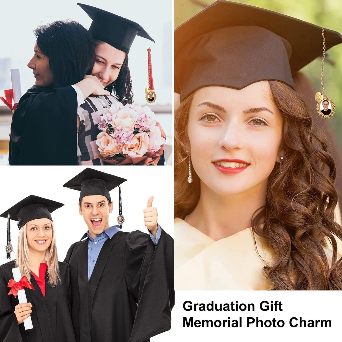 PH Pandahall 60Pcs Bezel Pendant Blanks Settings - 30Pcs Oval Pendant Trays Bezel Blanks with 30Pcs Glass Cabochons for Bouquet Bridal Wedding Brides Graduation Photo Charm Jewelry Making, 25X18Mm