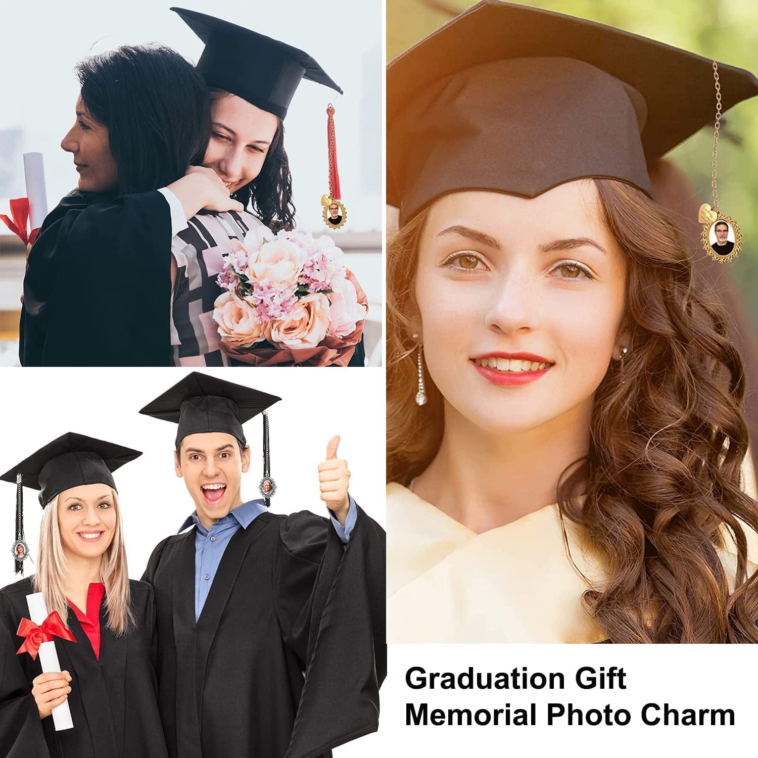 PH Pandahall 60Pcs Bezel Pendant Blanks Settings - 30Pcs Oval Pendant Trays Bezel Blanks with 30Pcs Glass Cabochons for Bouquet Bridal Wedding Brides Graduation Photo Charm Jewelry Making, 25X18Mm