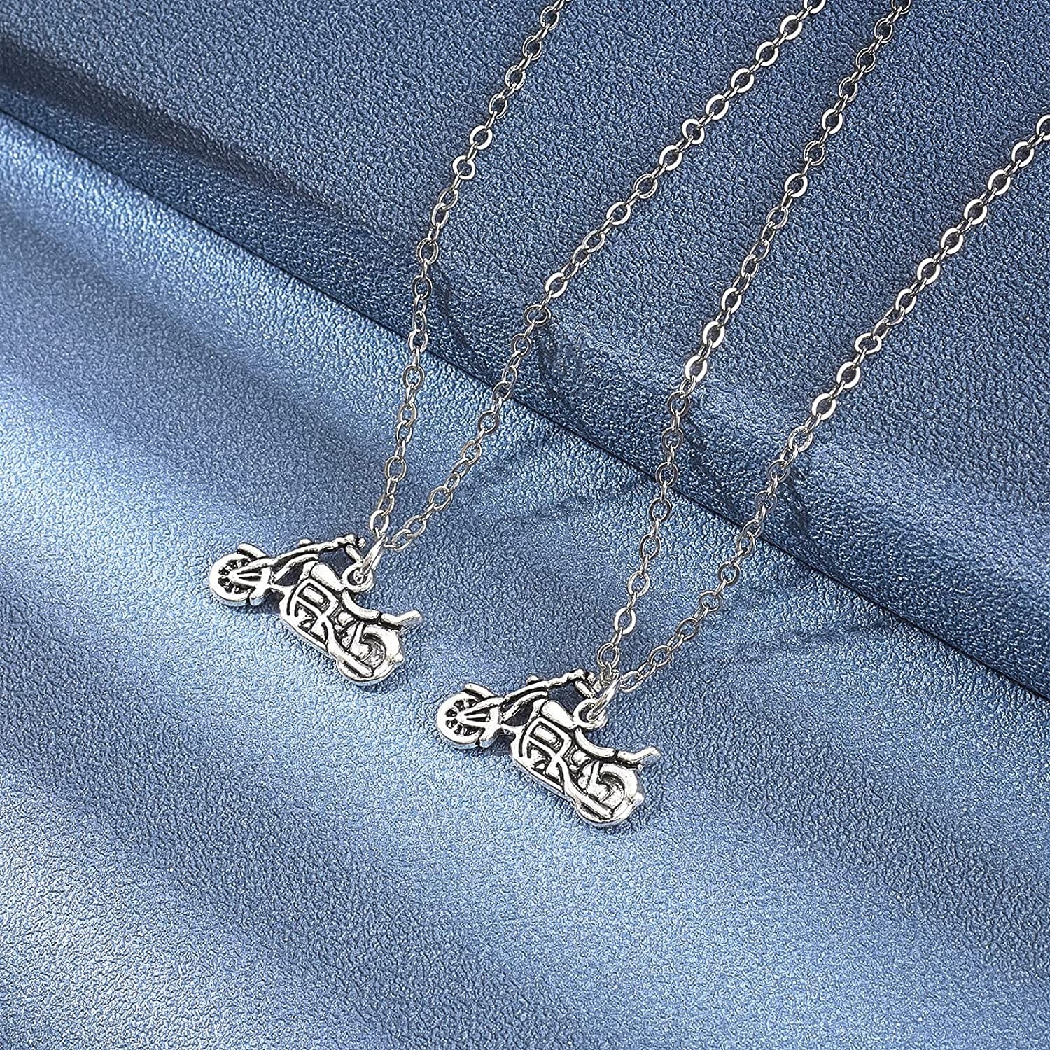 PH Pandahall Motorbike Charms, Motorcycle Beads Tibetan Alloy Charms Punk Style Pendants for Valentines Day Thanksgiving Day Father’S Day DIY Necklace Bracelet Making, 50Pcs Antique Silver Motorbike - 50pcs