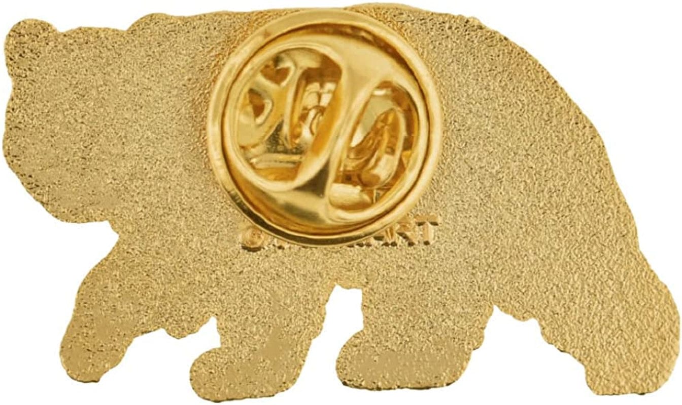 Pinmart Brown Grizzly Bear Wild Animal Enamel Lapel Pin