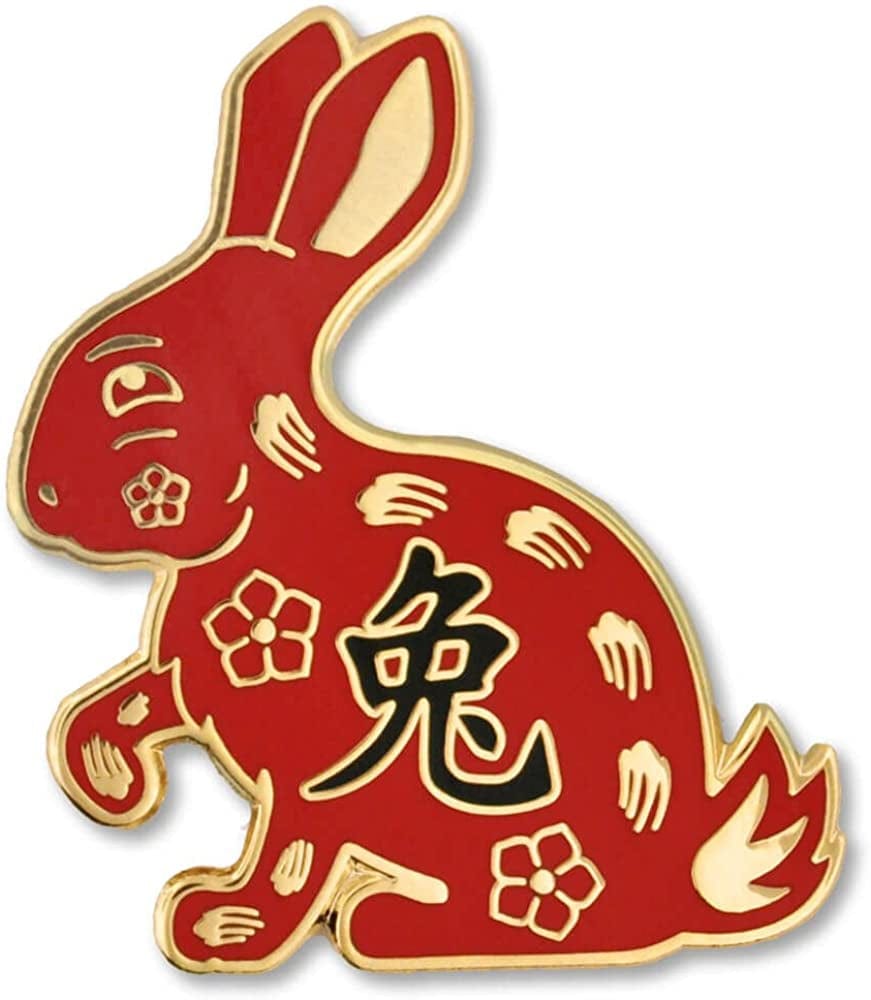 Pinmart Chinesezodiac Enamel Lapel Pin Rabbit / 5 Pack