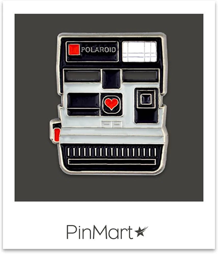 Pinmart Vintage Polaroid Camera Photograhy Trendy Enamel Lapel Pin