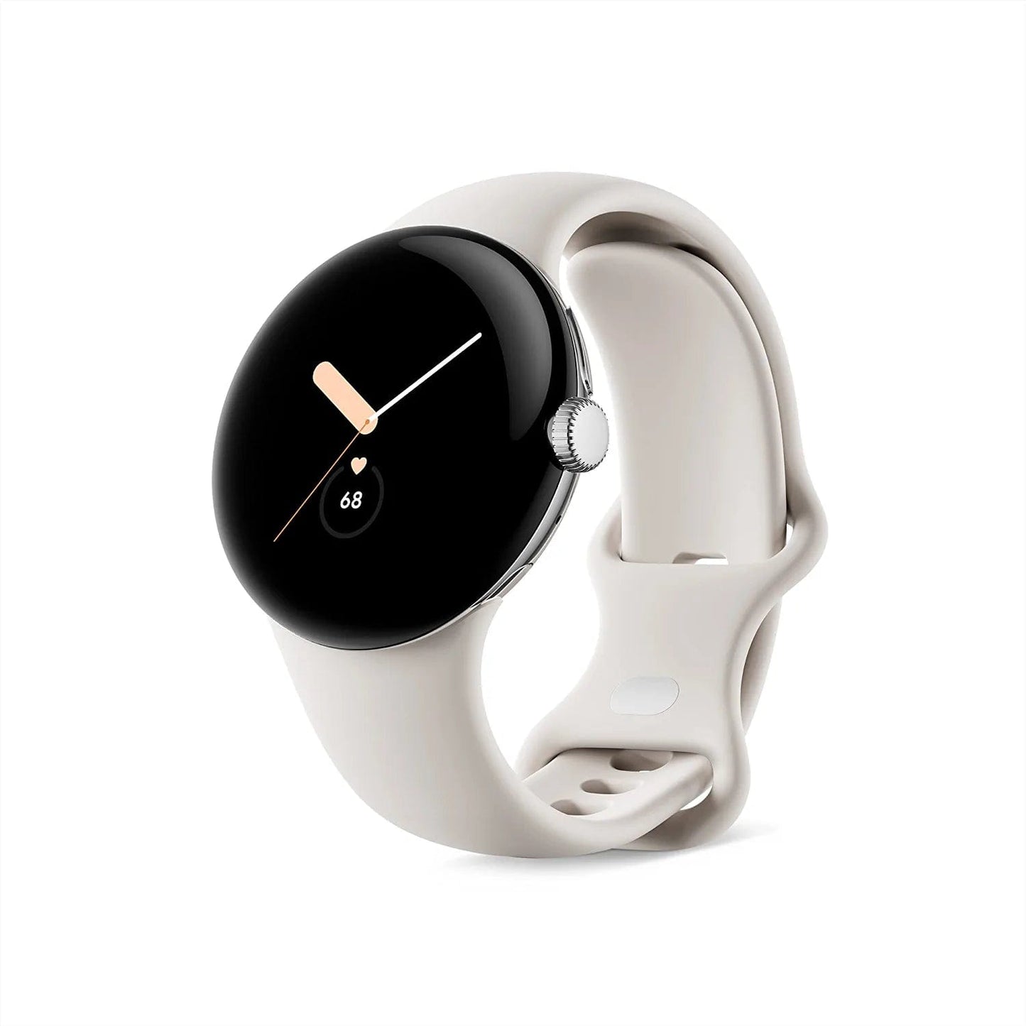 Pixel Watch - Android Smartwatch with Fitbit Activity Tracking - Heart Rate Tracking Watch - Matte Black Stainless Steel Case with Obsidian Active Band - LTE Polished Silver case with Chalk Active band / WiFi