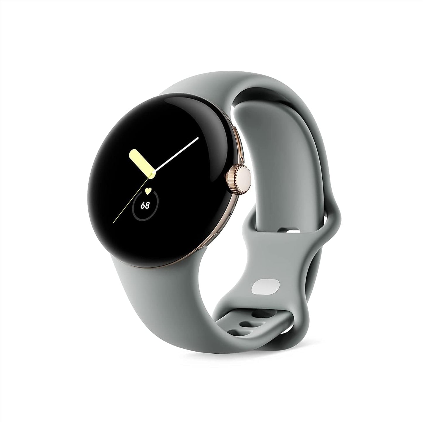 Pixel Watch - Android Smartwatch with Fitbit Activity Tracking - Heart Rate Tracking Watch - Matte Black Stainless Steel Case with Obsidian Active Band - LTE Champagne Gold case with Hazel Active band / WiFi
