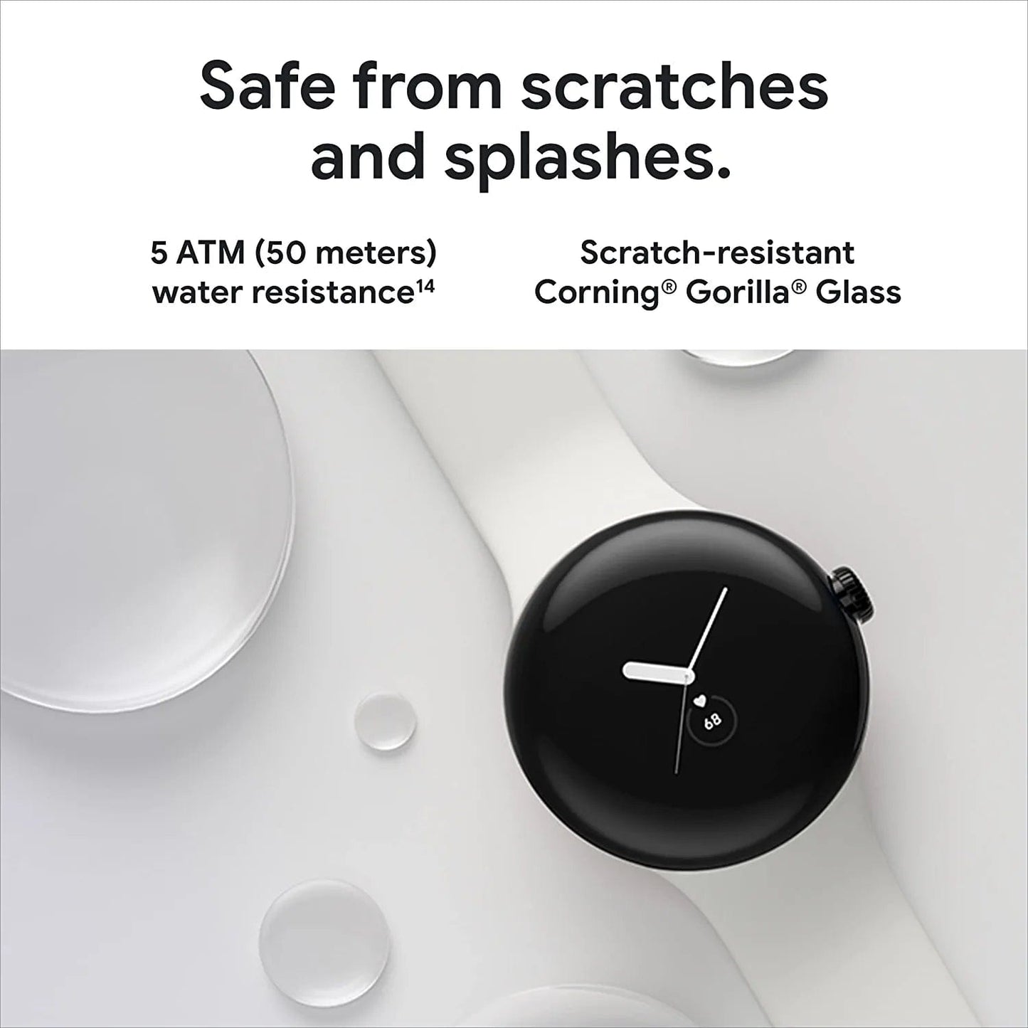 Pixel Watch - Android Smartwatch with Fitbit Activity Tracking - Heart Rate Tracking Watch - Matte Black Stainless Steel Case with Obsidian Active Band - LTE