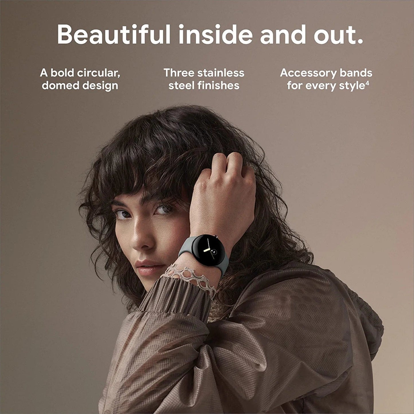 Pixel Watch - Android Smartwatch with Fitbit Activity Tracking - Heart Rate Tracking Watch - Matte Black Stainless Steel Case with Obsidian Active Band - LTE