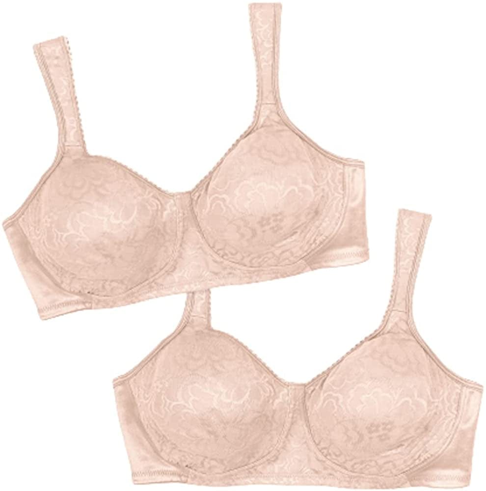 Playtex 18-Hour Ultimate Lift Wireless Bra, Wirefree Bra with Support, Full-Coverage Wireless Bra for Everyday Comfort Sandshell/Sandshell / 2 / 40B