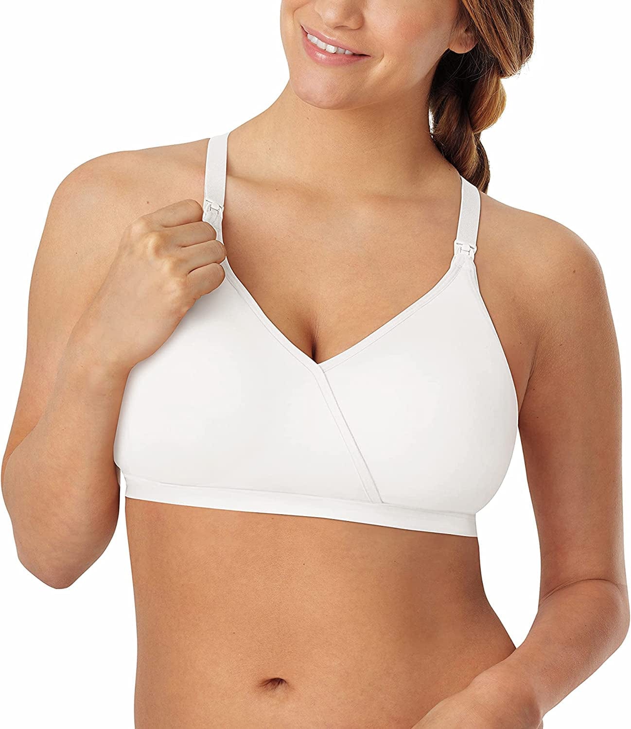 Playtex Women'S Nursing Shaping Foam Wirefree Bra US4958 White / Medium