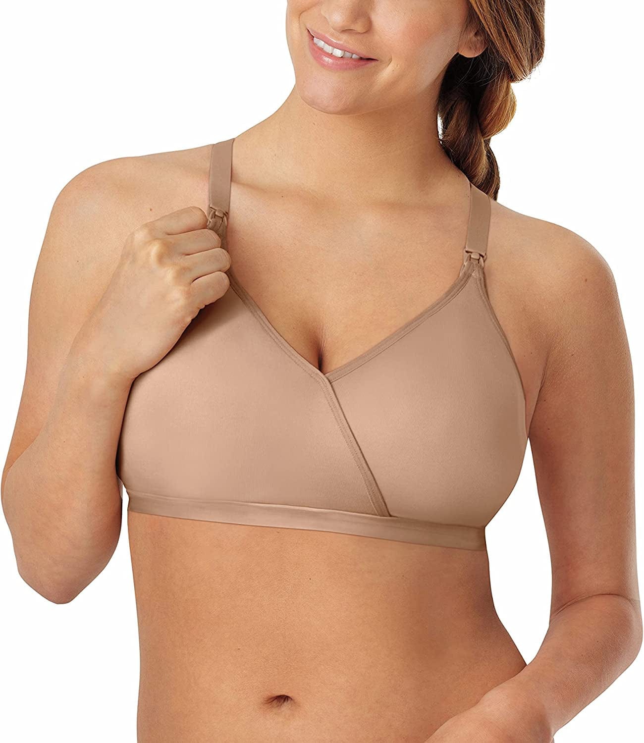 Playtex Women'S Nursing Shaping Foam Wirefree Bra US4958 Café Au Lait / Small