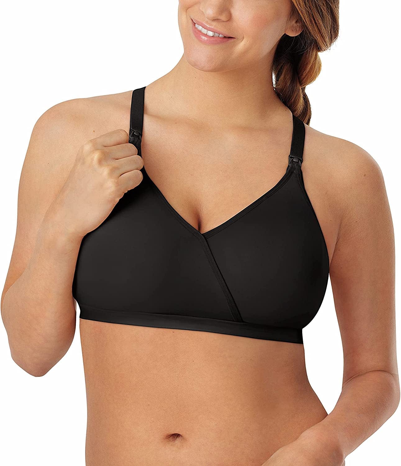 Playtex Women'S Nursing Shaping Foam Wirefree Bra US4958 Black / Small