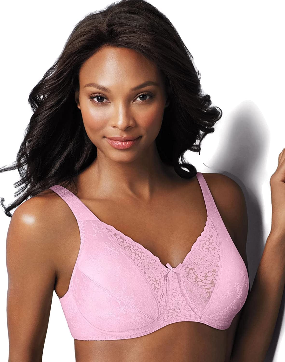 Playtex Women'S Secrets Love My Curves Signature Floral Underwire Full Coverage Bra US4422 Caring Pink / 42C