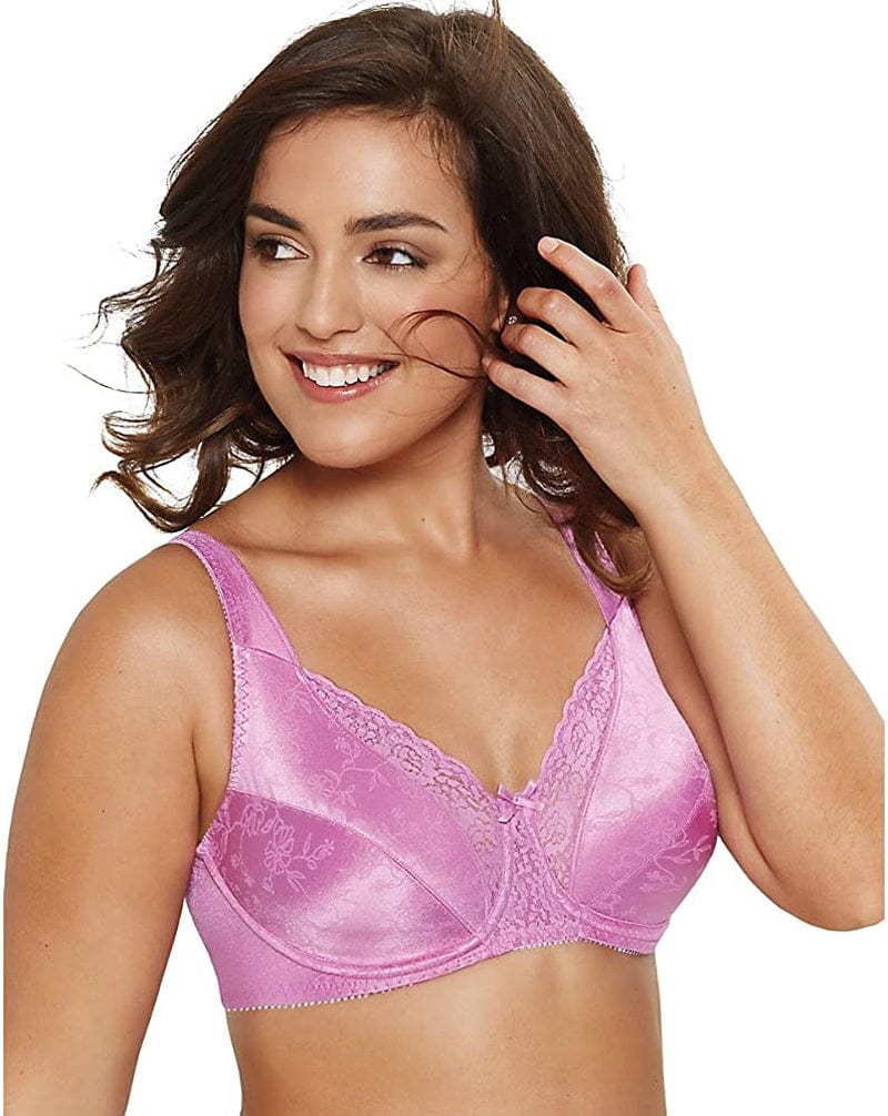 Playtex Women'S Secrets Love My Curves Signature Floral Underwire Full Coverage Bra US4422 Pink Streamer Floral / 36C