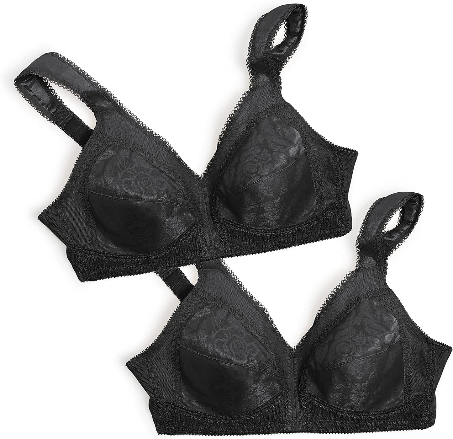 Playtex Women'S Wireless Bra Black/Black / 2 / 38DD