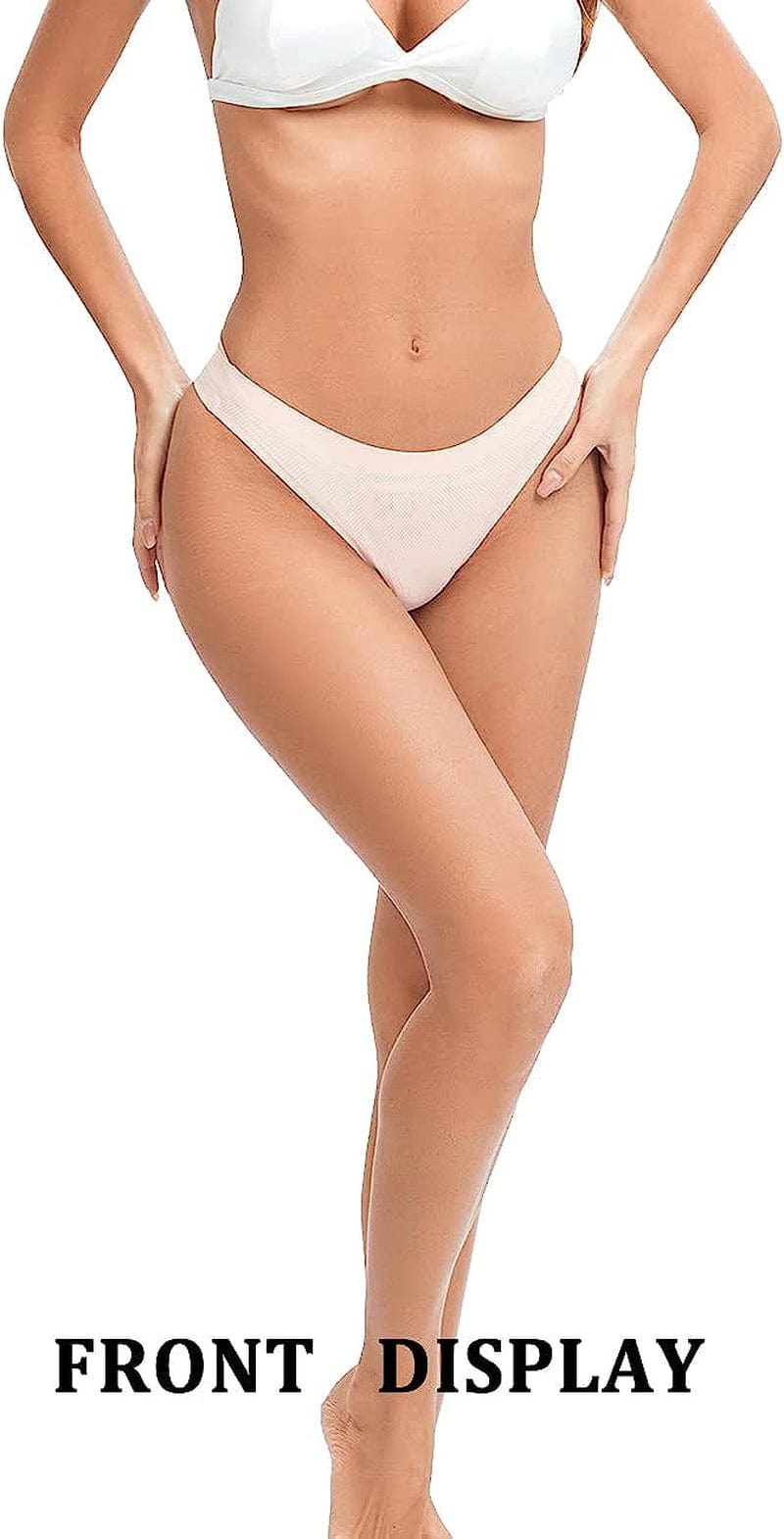 POKARLA Seamless Thongs for Women No Show Underwear Pack of 10