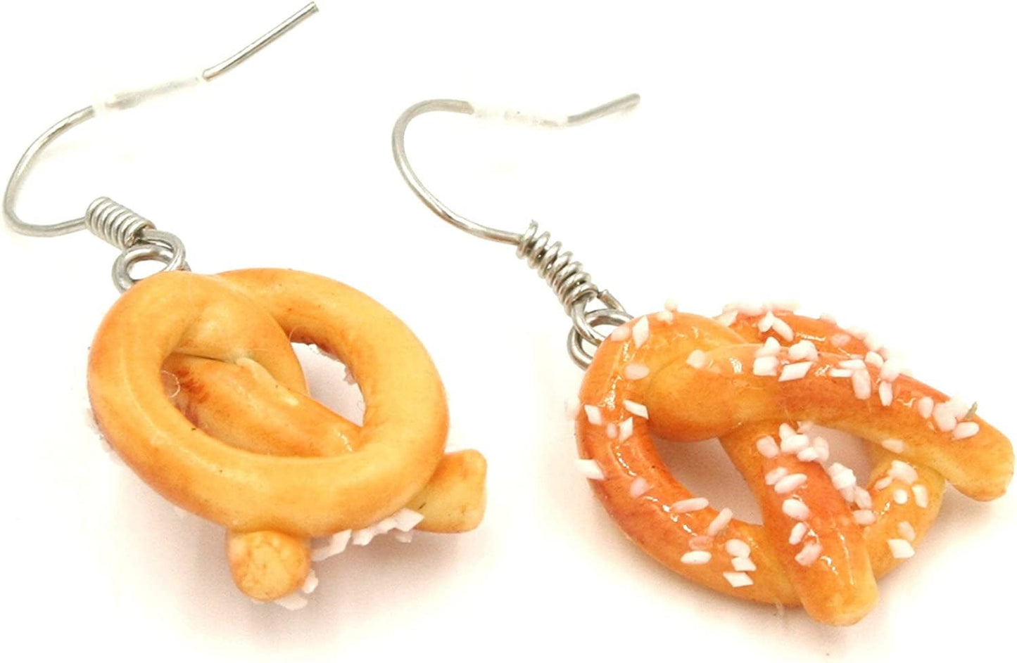 Polymer Clay Handmade Freshly Baked Pretzels Earrings