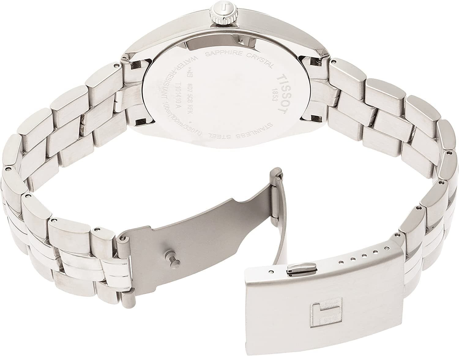 PR 100 Blue Dial Stainless Steel Quartz Men'S Watch T1014101104100