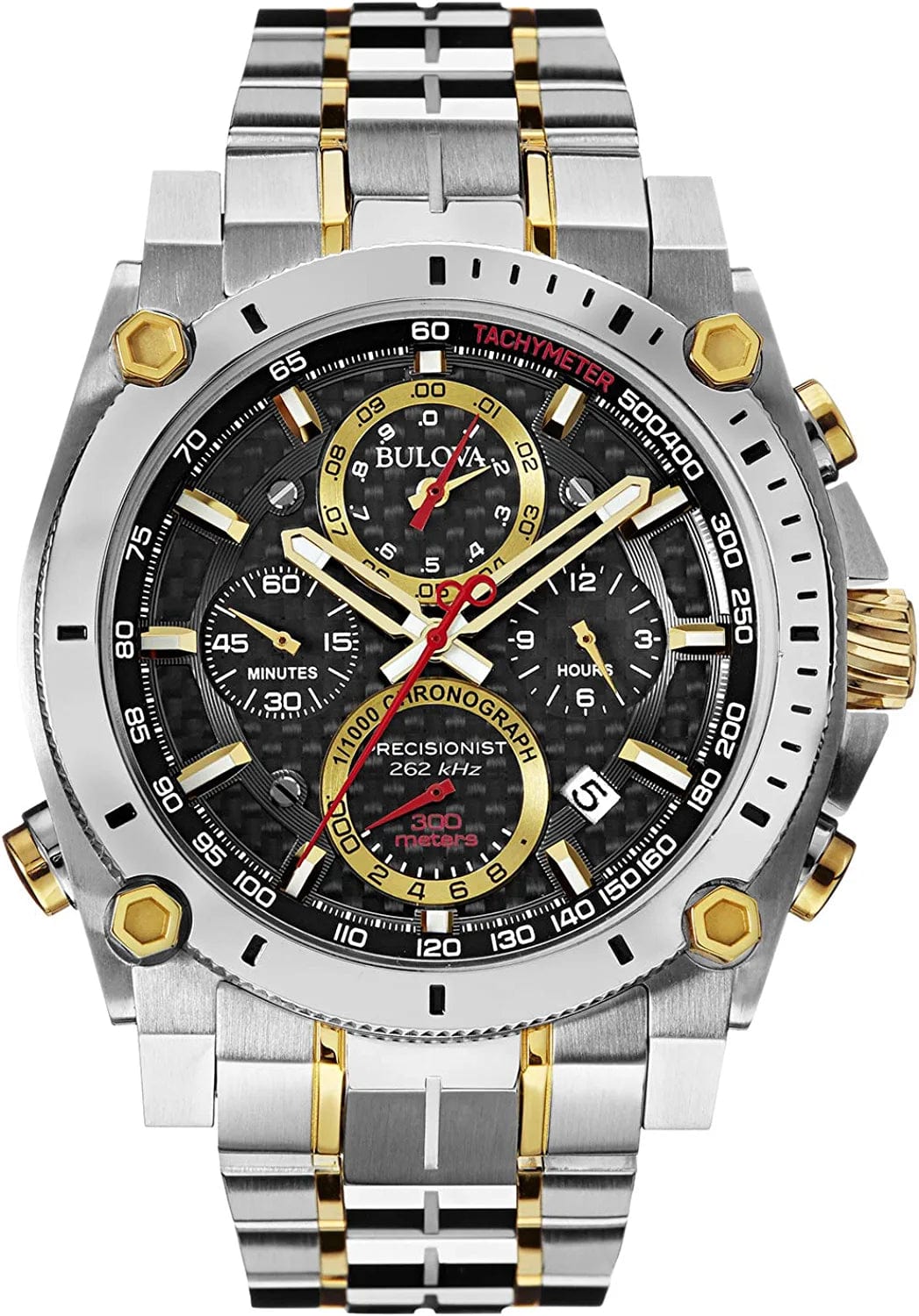 Precisionist Chronograph Men'S Watch Two Tone Gold