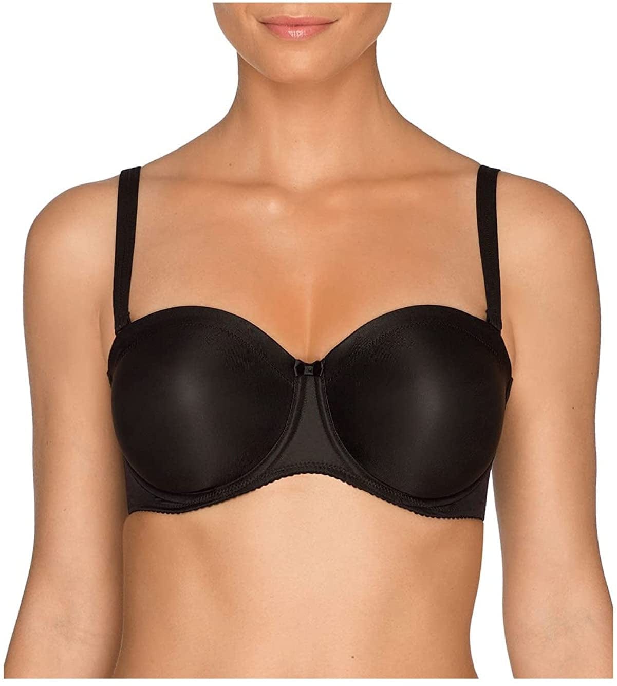 Primadonna Women'S Satin Strapless Bra 016-1331 Black / 32D