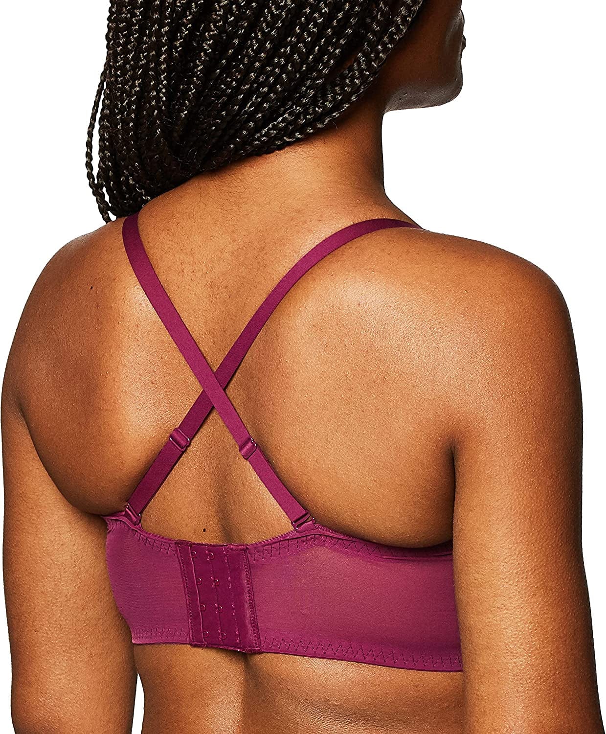 Pure Comfort Lace Bralette, Padded Wireless Bra, Convertible Longline Halter Bralette with Soft Foam Cups