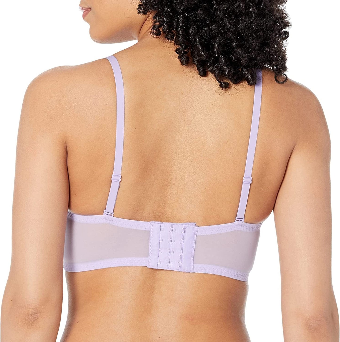 Pure Comfort Lace Bralette, Padded Wireless Bra, Convertible Longline Halter Bralette with Soft Foam Cups